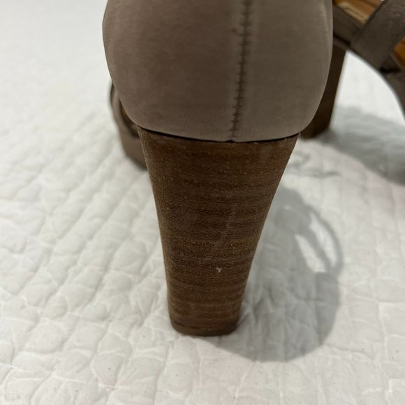 PAUL GREEN 'Hana' Taupe Lace-Up Heel Sandals - Size 8 (UK 5.5) - Picture 5 of 8